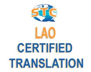 Certified Lao Translation